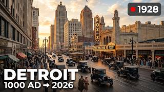 Evolution of Detroit 1000 AD 2026 Fixed-Camera Historical Timelapse