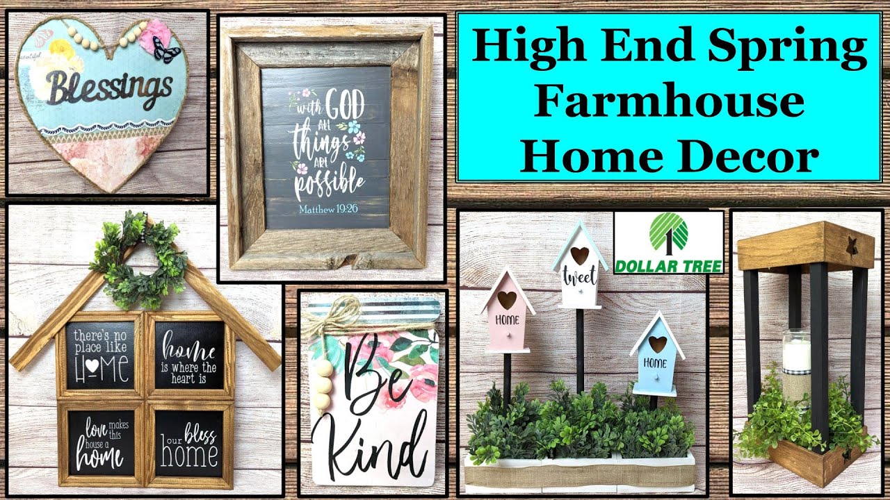 🌼🦋HIGH END SPRING BUDGET FARMHOUSE HOME DECOR DIYS | Dollar Tree ...