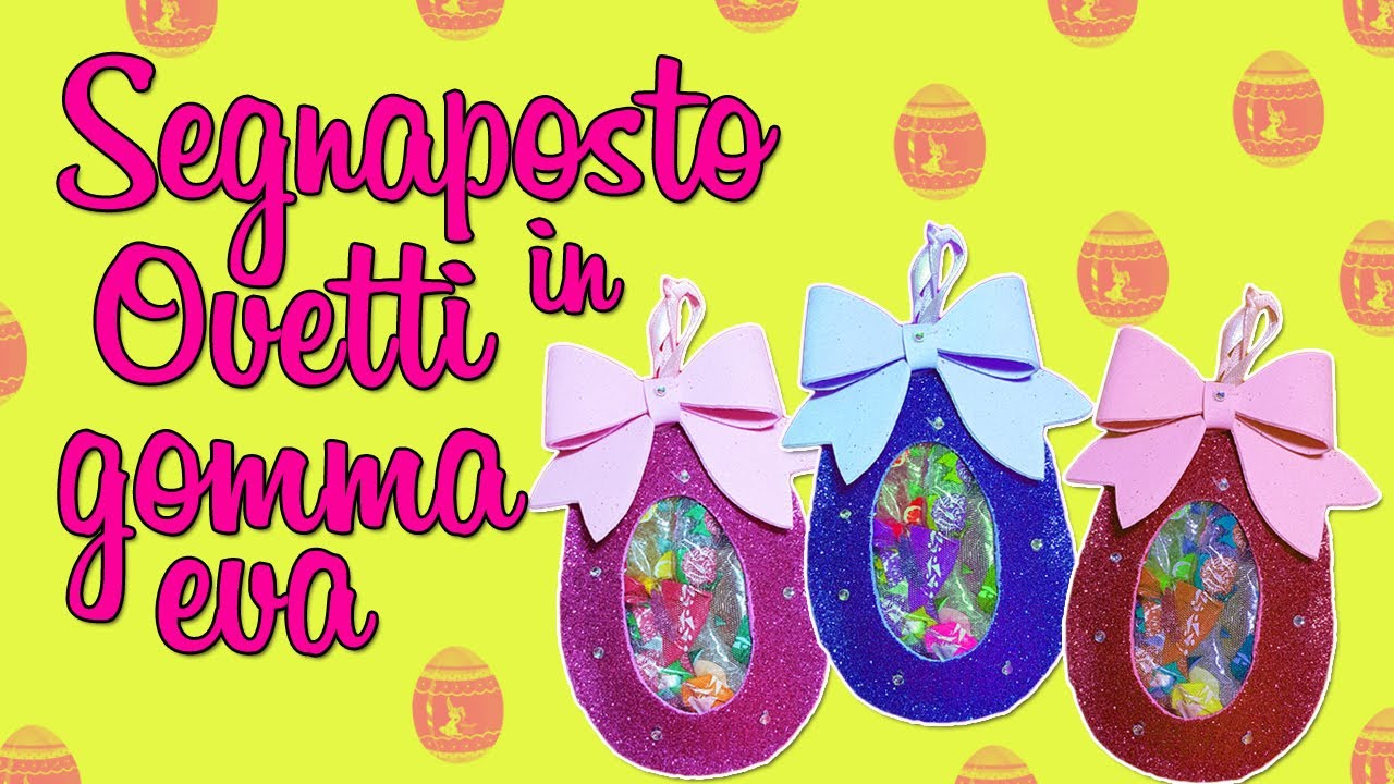 SEGNAPOSTO OVETTI IN GOMMA EVA