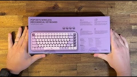Logitech POP Keys Mechanical Wireless Keyboard unboxing - No Commentary
