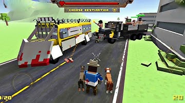 BLOCKAPOLYPSE Zombie Shooter: Old Joe and Mr. Sharp went in a secret mission to find the Survivals