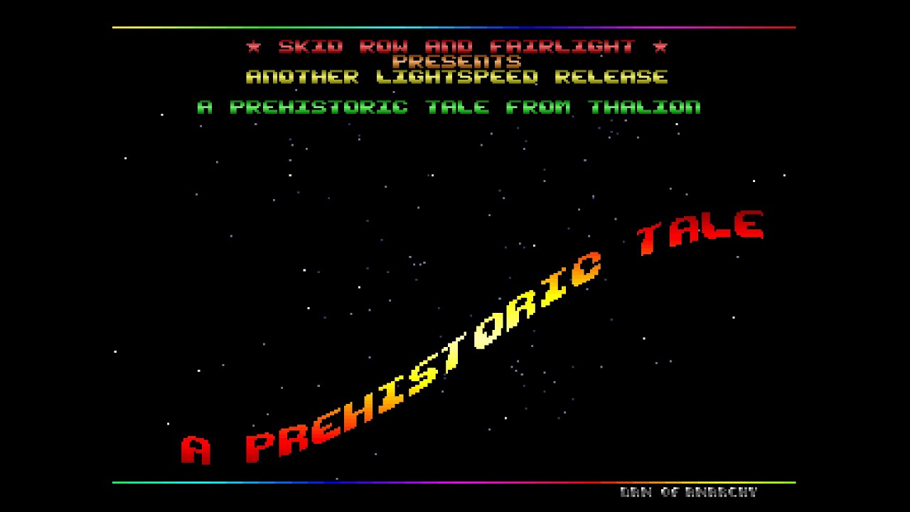 A Prehistoric Tale by Fairlight (1991) - Amiga Cracktro