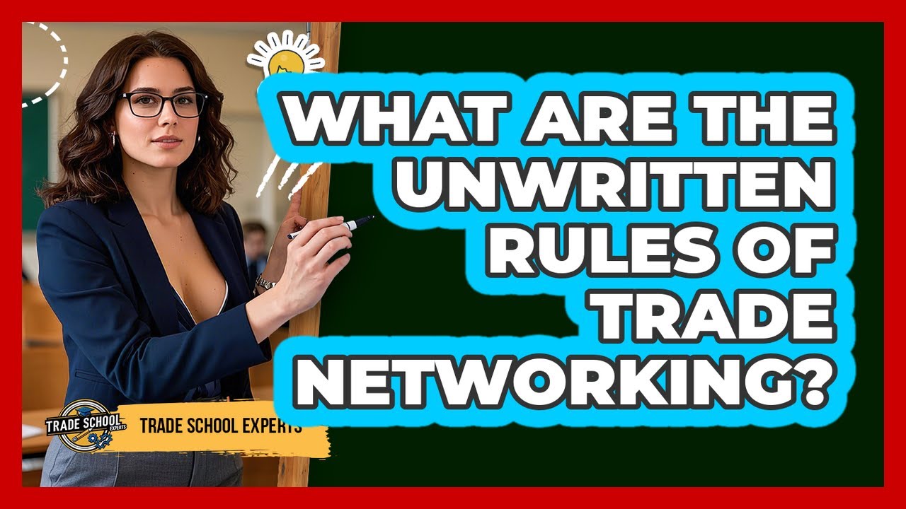 What Are The Unwritten Rules Of Trade Networking? - Trade School Experts