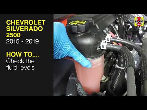 Chevrolet Silverado 2500 (2015 - 2019) - Check the fluid levels - YouTube