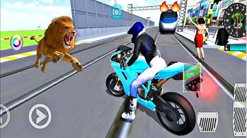 Motorcycle Vs Bullet Train Railway Station In 3D Driving Class - Android IOS Gameplay #5