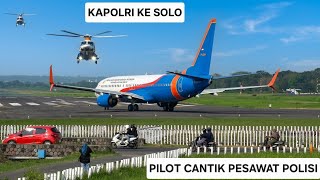 Selesai Pengamanan Kunjungan Presiden Prabowo Di Petanahan, Kapolri Naik Helikopter Ke Solo