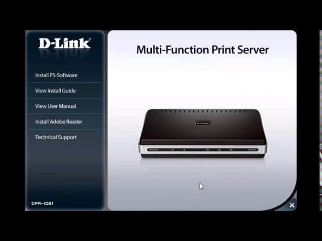 Print server D-Link 1061 - YouTube