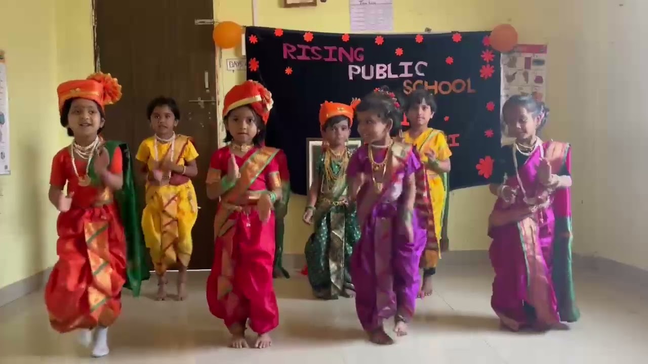 Bal Shivaji palana dance of Jr. kg Students,palna dance of kid's