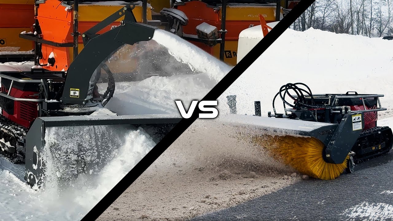 METEC Compact Box Blower & Sweeper on the @timaninternational RC-1000 Tool Carrier