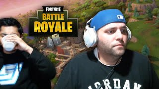 ONLYUSEmeBLADE & Skinny Fortnite Drinking Game (Drunk Stream)