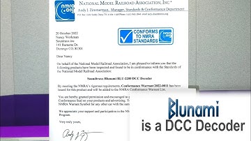 Blunami is a DCC Decoder!