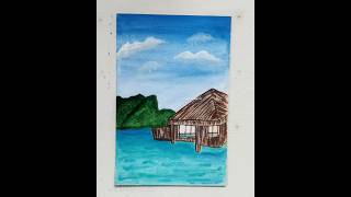 ?Its MALDIVES?? Painting?✨shorts youtubeshorts viral art shortsvideo