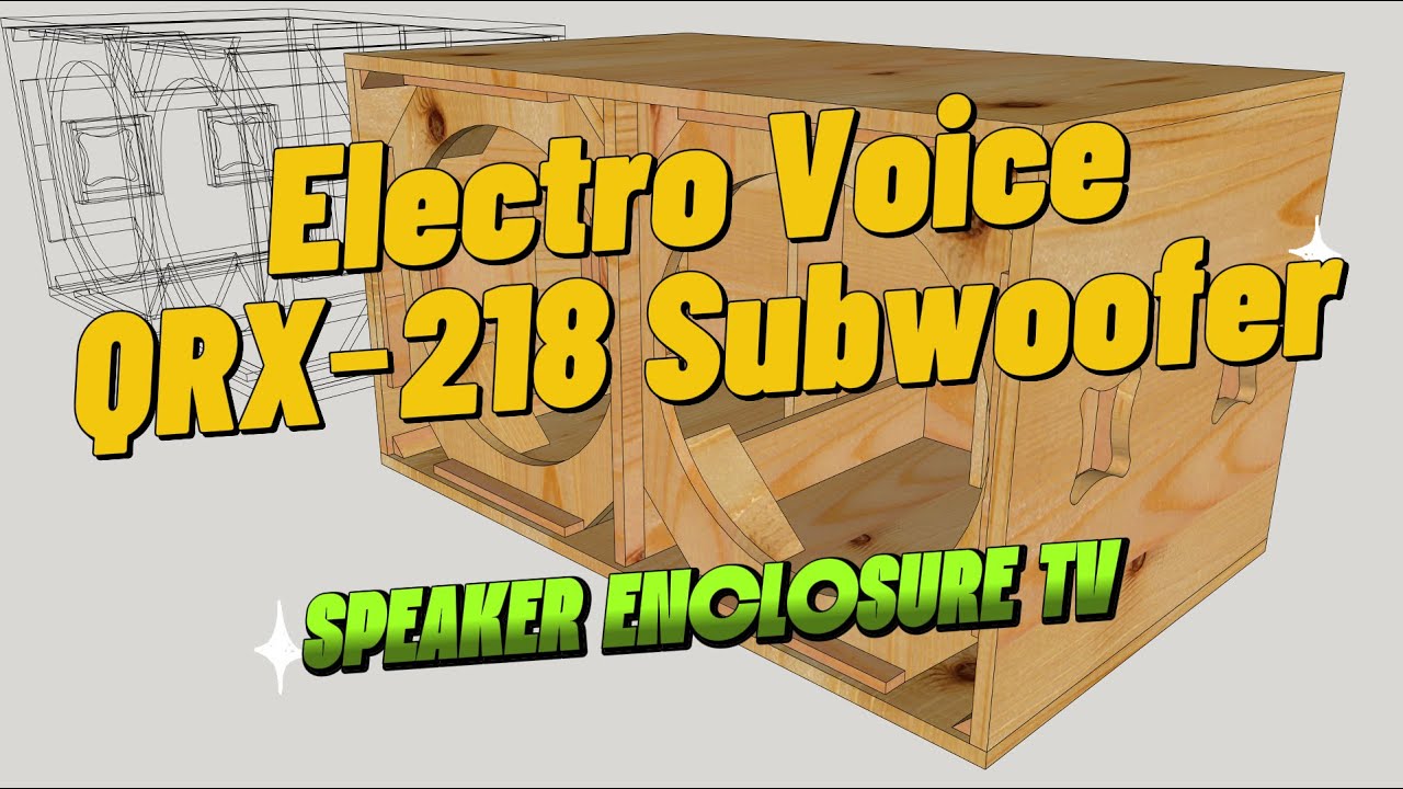 Electro Voice QRX‑218S Subwoofer | 3D Modeling in SketchUp 