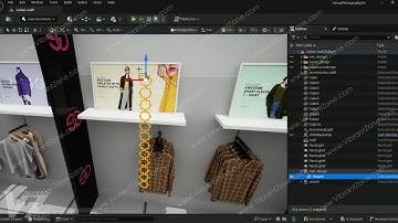 Clothes Section Design in Unreal Engine by Vibrant Zone Studio #vibrantzone #unrealengine #animation