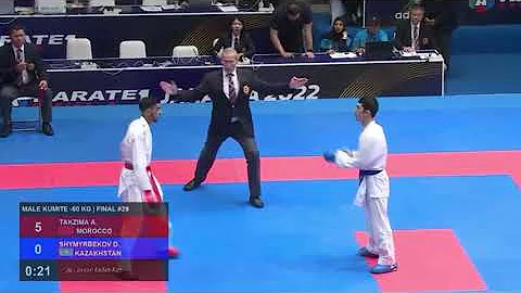 Final male kumite -60 TAKZIMA AYMANE (MOROCCO) & S...