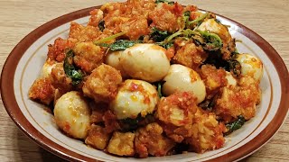 Punya tempe dan telur puyuh di masak ini enak banget//Sambal Tempe Orek Telur Puyuh nagihin!!