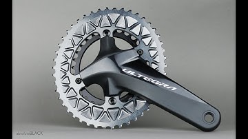 AbsoluteBlack Subcompact Oval Chainrings on Shimano Crank (48/32) - Install, Ride, Review!