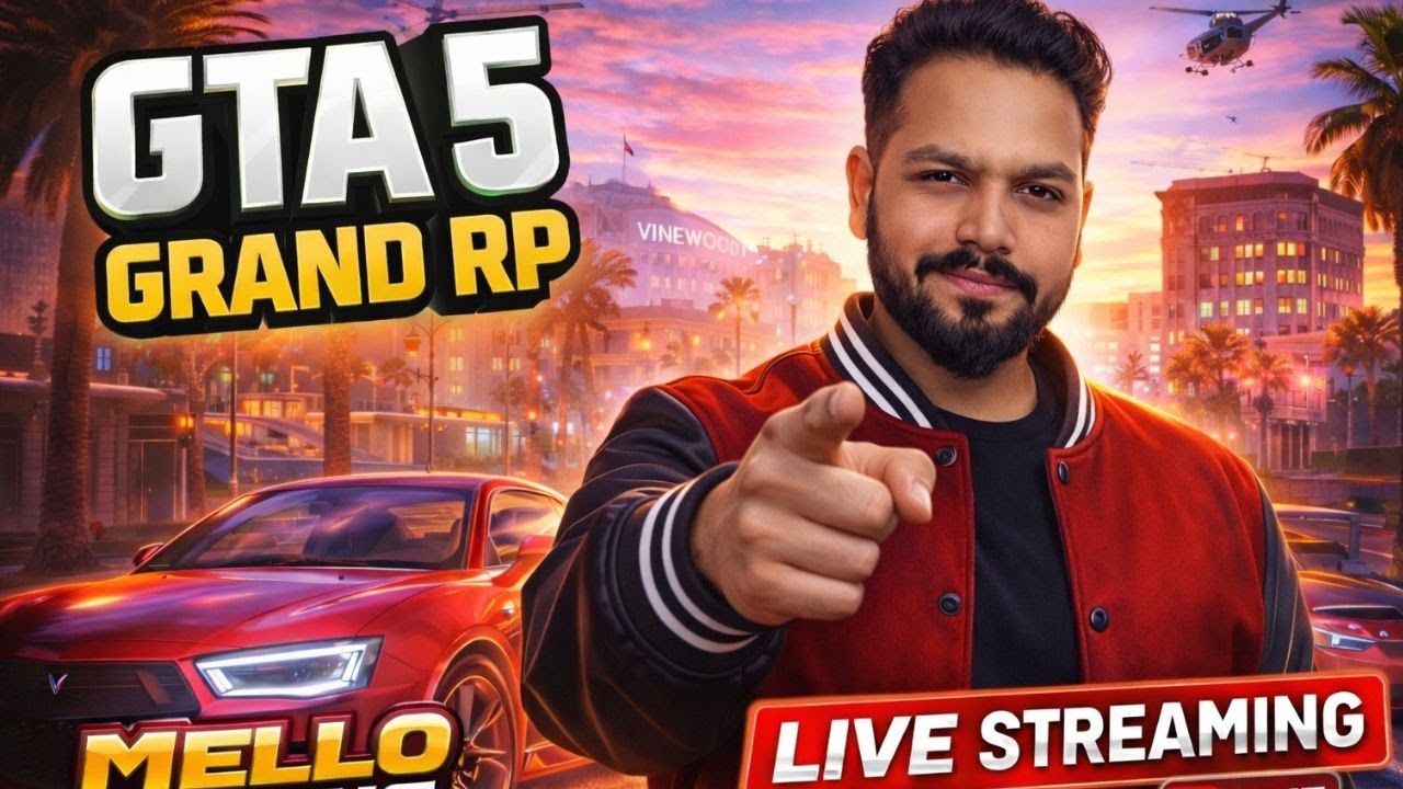 My First Day in GTA 5 Grand RP 🚨| Mello Gaming