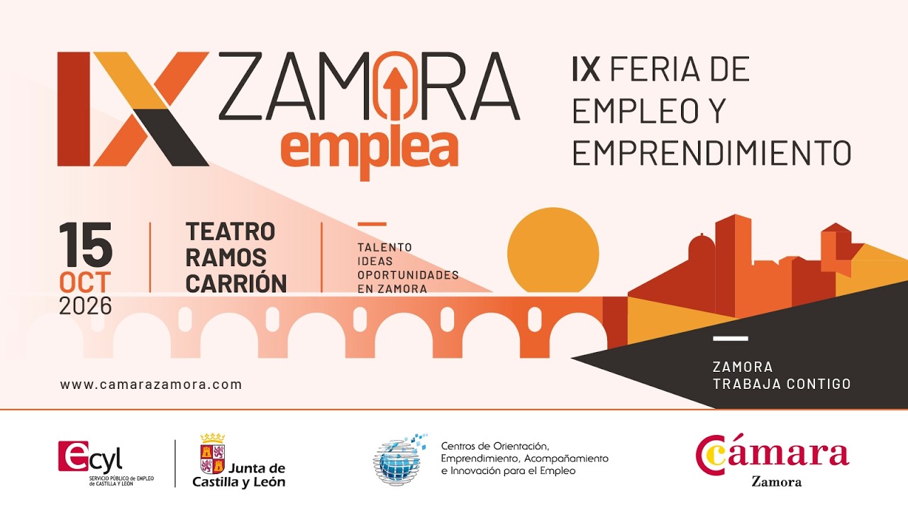 Portada del vídeo de presentación de la IX Feria de Empleo y Emprendimiento de Zamora