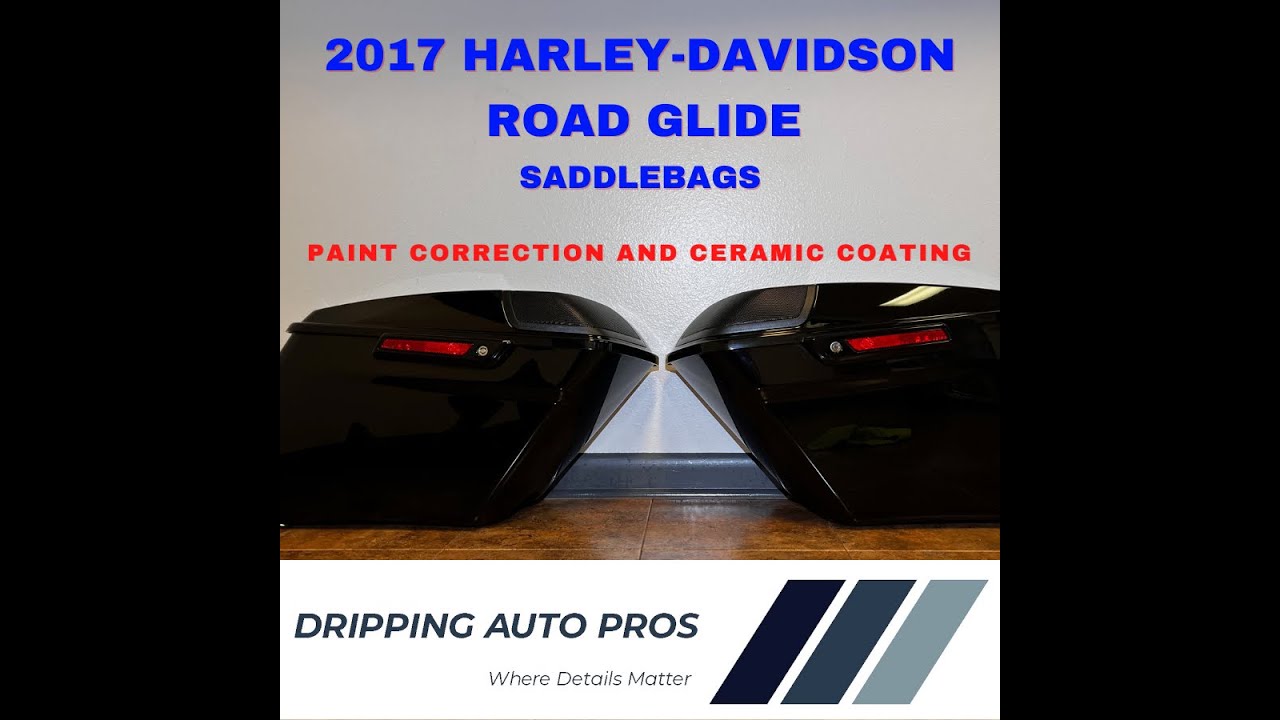HD Saddlebags Paint Correction and Ceramic Coating Dripping Springs