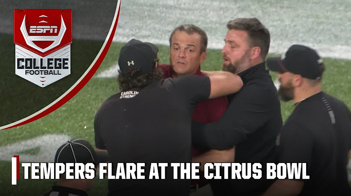 South Carolina’s Shane Beamer gets HEATED after being taunted by Illinois’ Bret Bielema | ESPN CFB