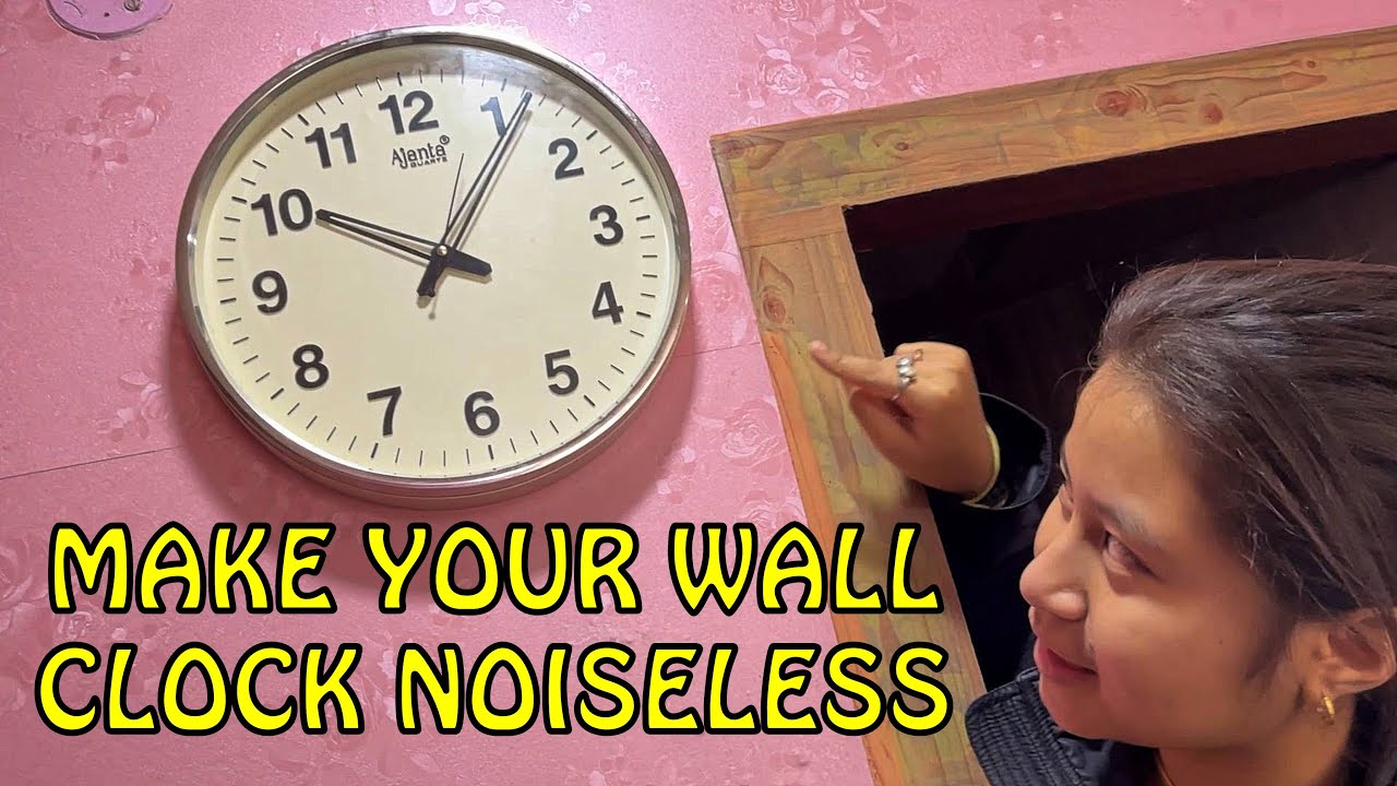 How to make your Wall Clock noiseless upto 60% #clock - YouTube