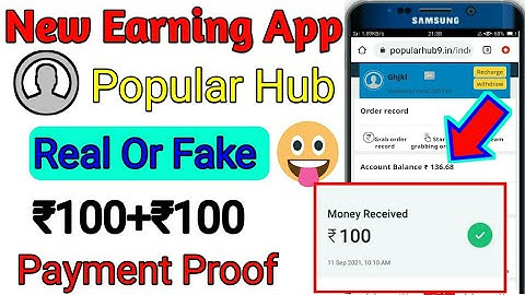 Popular hub app full information|Popularhub new order grabbing app|Popularhub withdraw proof |fake