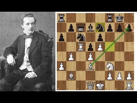 Луи Паульсен: Эту комбинацию во Французской защите должен знать каждый! Шахматы.