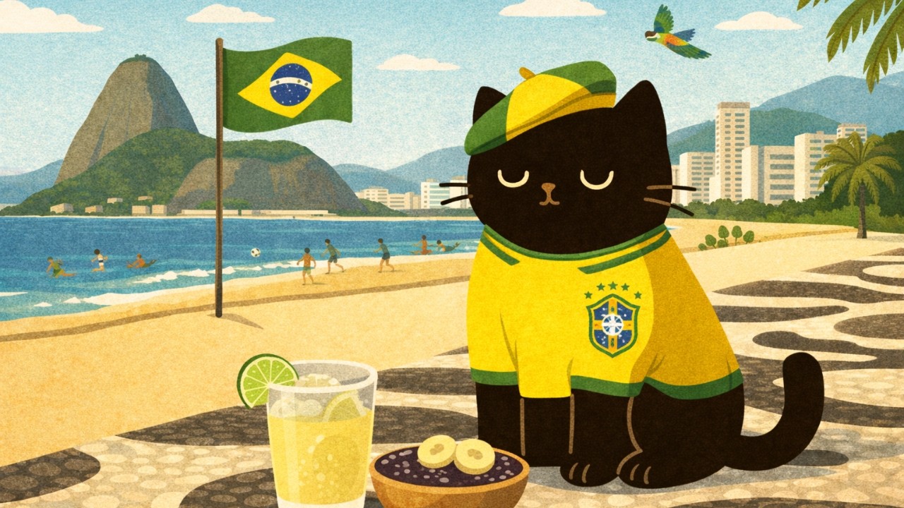 Bossa & Samba Lofi beats | Study, work, focus 🇧🇷🐈‍⬛