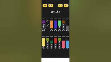 Water sort puzzle level 611