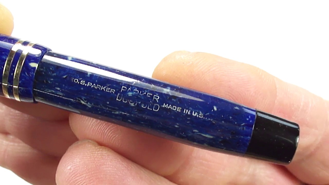 VINTAGE PARKER DUOFOLD JUNIOR FOUNTAIN PEN - YouTube
