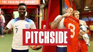 "I Love Them Singing My Name!” 🤩 Saka's Hat-Trick Reactions & Kane Extends Record | Pitchside