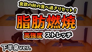 下半身痩せしたい人向け！高強度ストレッチで脂肪燃焼しよう！【HIIT4分】