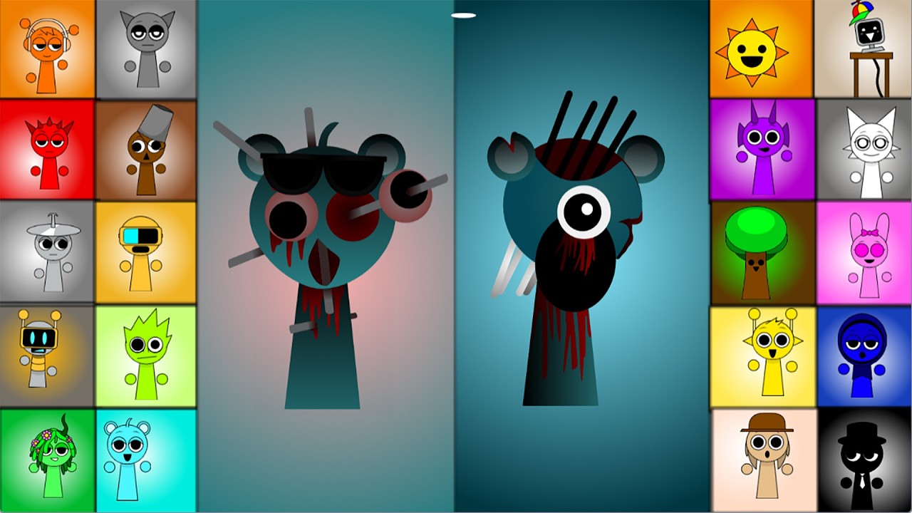 Ultimate Battle Showdown !Incredibox Sprunkiblocks Band  Horror (1-20) &  Sprunkiblocks Band Normal!