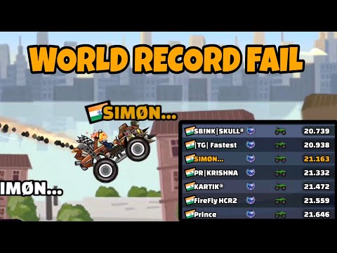 WORLD RECORD FAIL / HILL CLIMB RACING 2