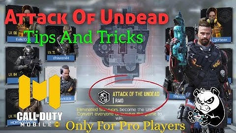 Top 10 Tip For Attack of Undead Mode | COD Mobile Hindi | Must Watch