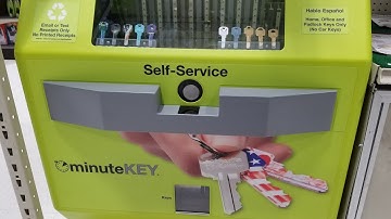 COPYING A KEY WITH THE MINUTEKEY KIOSK AT WALMART