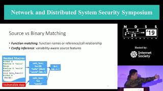 NDSS 2019 Automating Patching of Vulnerable Open-Source Software Versions in Application Binaries Wealth