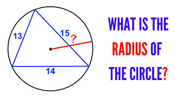 Can you find the Radius of the circle? | (Triangle inscribed in a circle) | #math #maths
