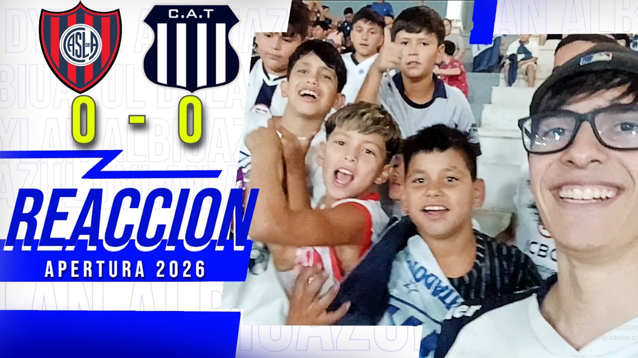 Reacción a / Talleres vs San Lorenzo  0 - 0 / Torneo Apertura 2026