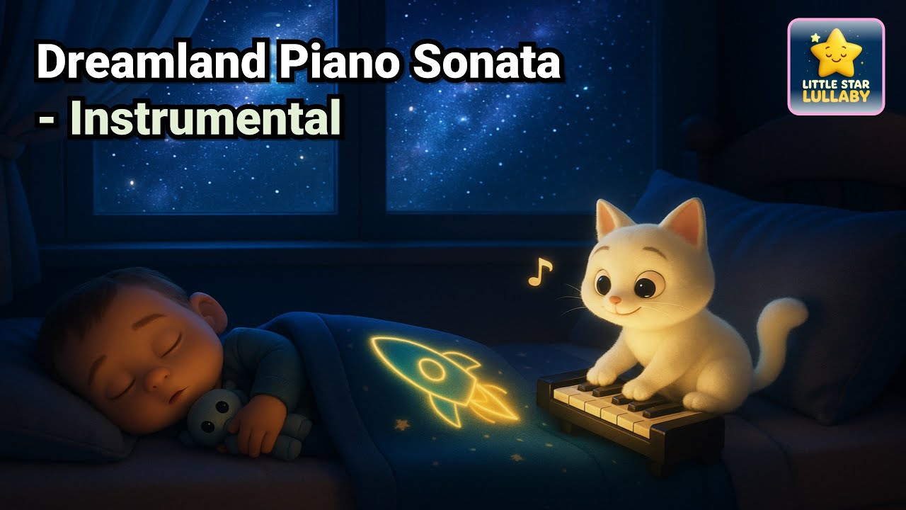 Dreamland Piano Sonata - Instrumental | Peaceful Relaxation and rest music | Nap time, Bedtime music