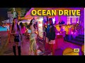 Ocean Drive Nightlife Tour 🔥 | Miami Beach Party, Cars & Music 4K