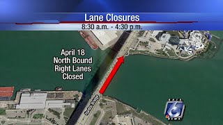 Lane closures ongoing as Harbor Bridge inspection continues