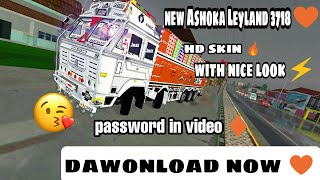 Realse New Ashoka Leyland 3718 Skin For Bus Simulator Indonessia