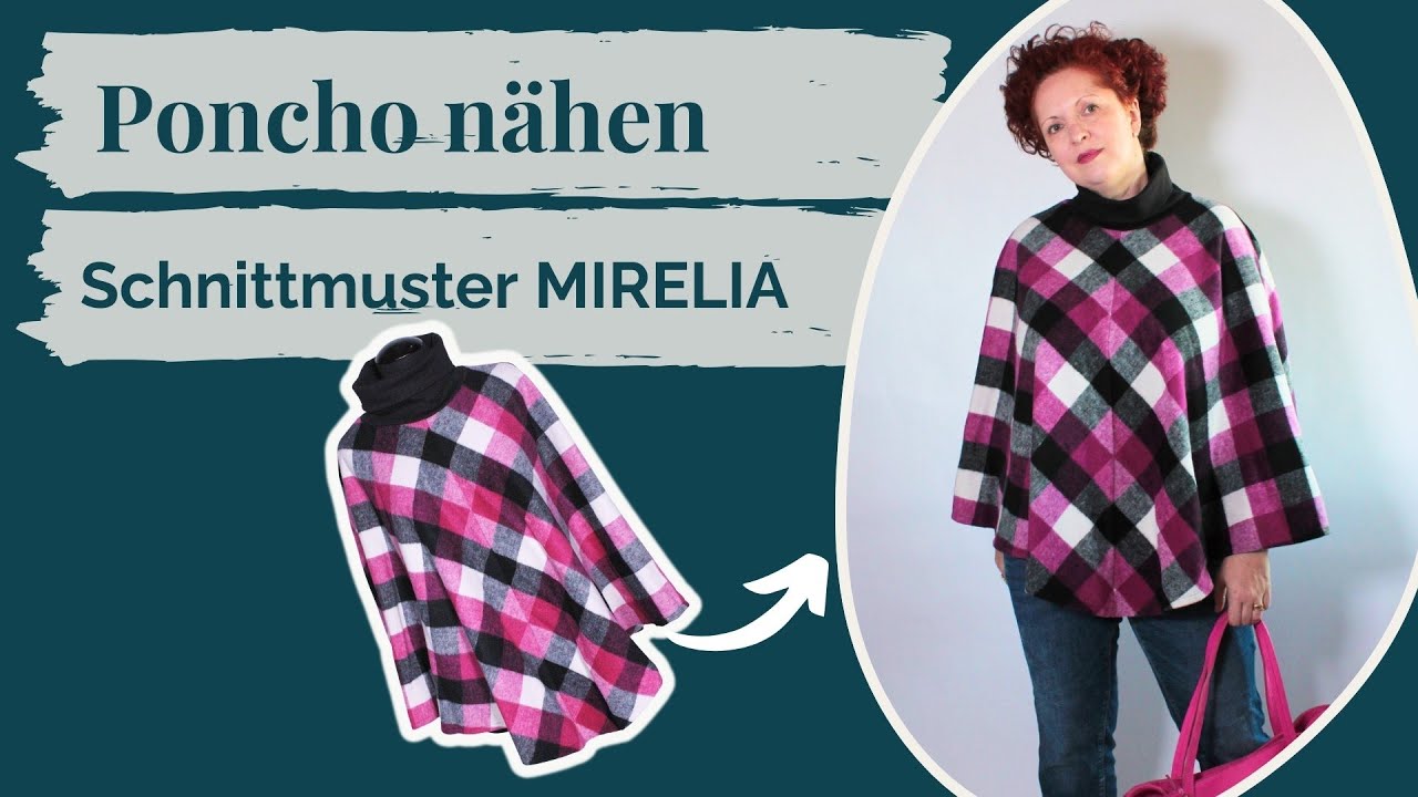 Poncho nähen mit Schnittmuster MIRELIA