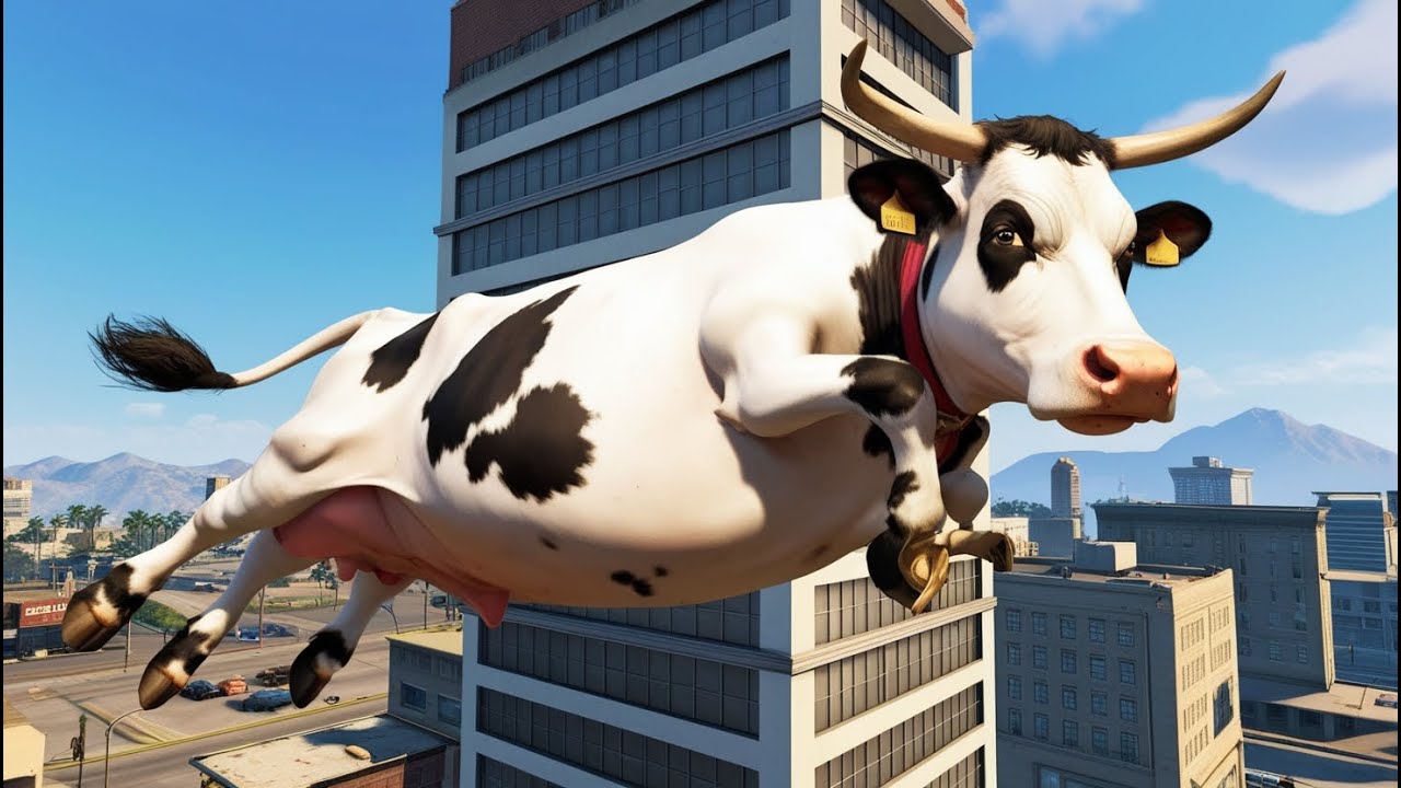 🔴 GTA 5 LIVE: CRAZY COW RAMPAGE & HILARIOUS RAGDOLL FAILS! 🐄💥 | NS BOY ...