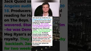 Jack Quaid Was Almost Replaced as Hughie—One Audition Tape Saved His Entire Career