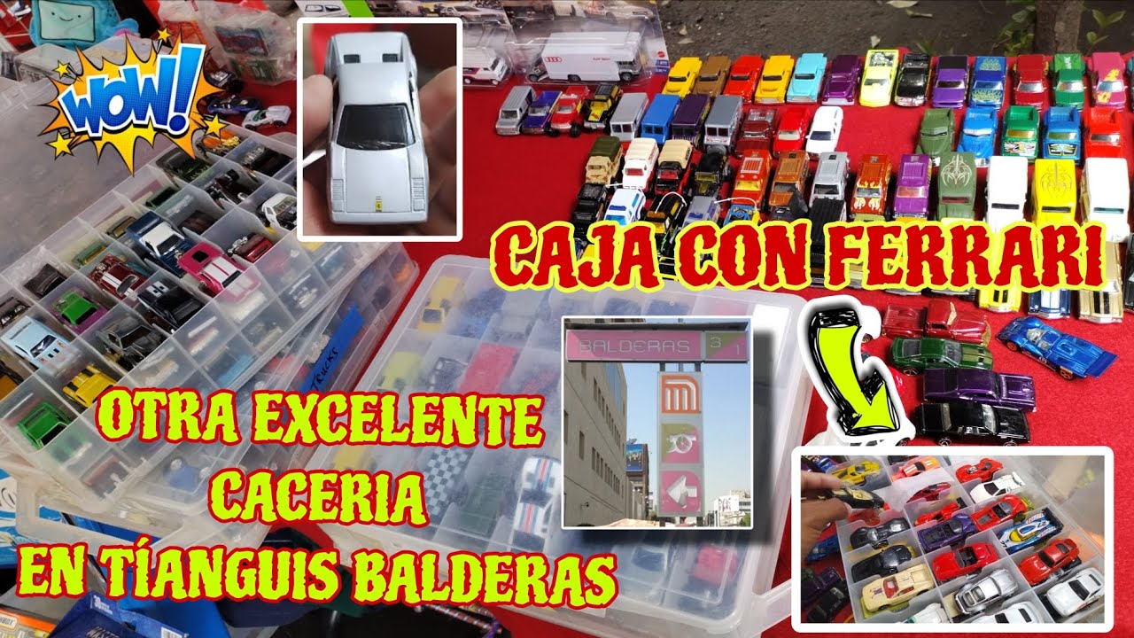 DE REGRESO EN TÍANGUIS DE BALDERAS Y NOS MOSTRARON UNA CAJA DE FERRARI Y PIEZAS MINT DE HOT WHEELS!