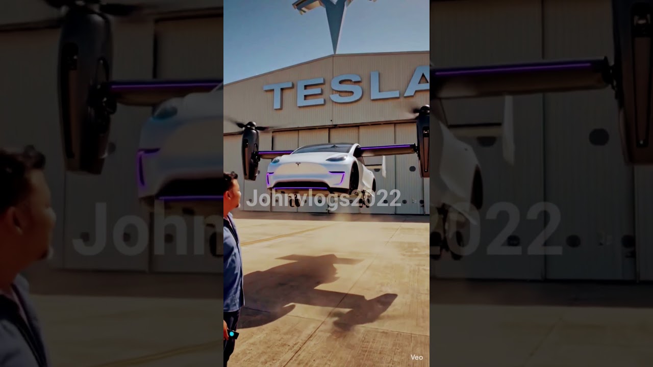 ⏳️ Time To Take Off 🚀 Tesla Flying Car 🚘 || #ai #shorts