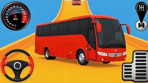 Crazy Bus Mega Ramp Impossible Driver – Extreme Bus Stunts Racing 3D – Android Gameplay